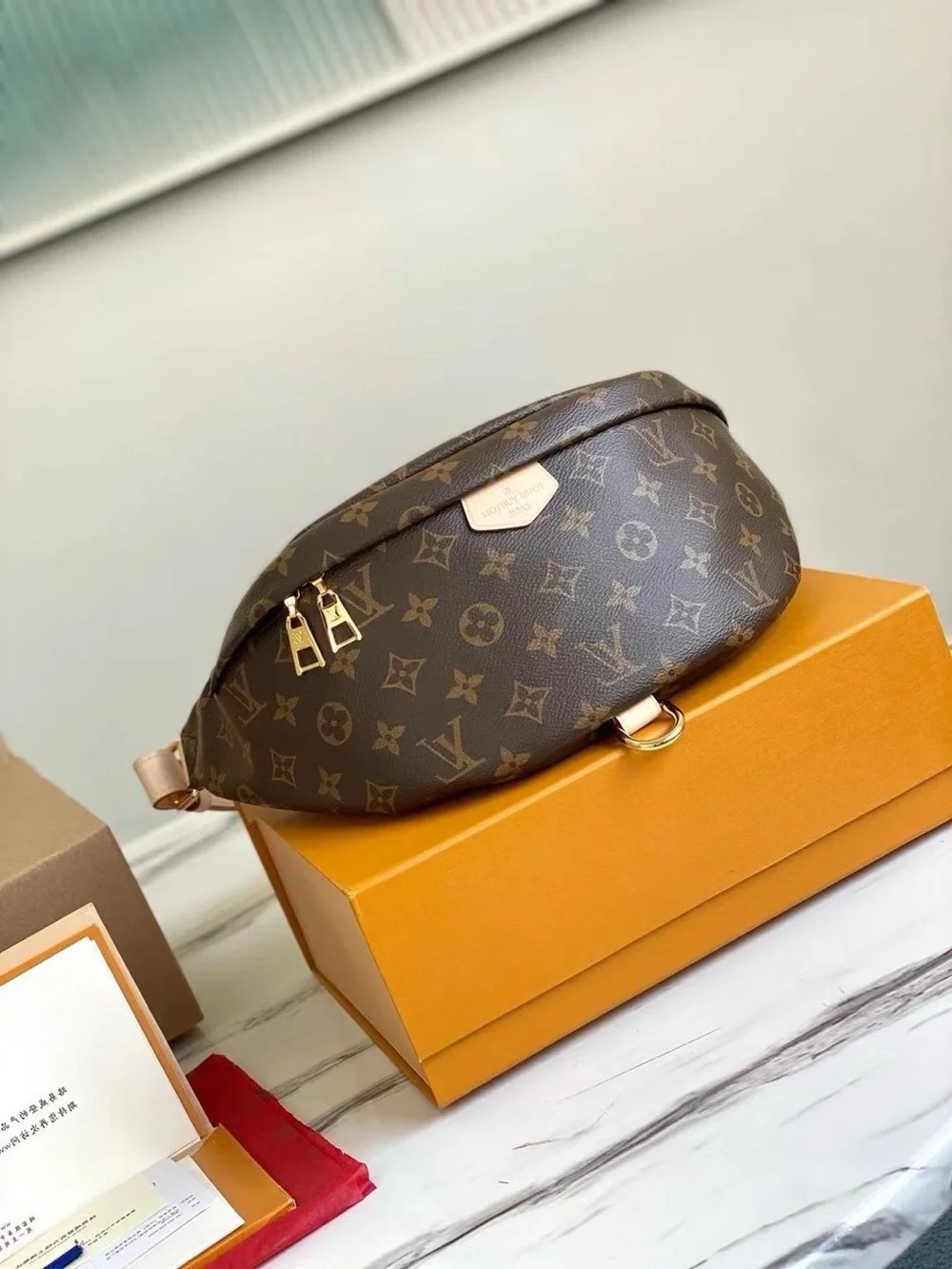 Louis Vuitton Monogram Canvas Brown Crossbody Belt Bag